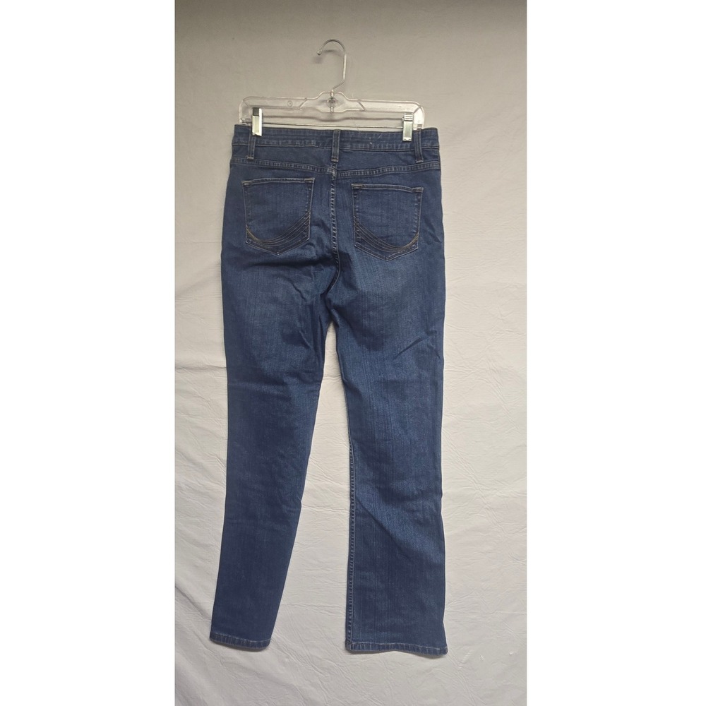 Lee Platinum Label Womens Medium Wash Straight Bootcut Denim Jeans 10 - Picture 2 of 5